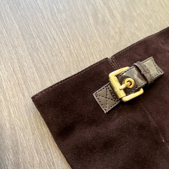 Michael Kors Brown Suede Slouchy Boots - Picture 3 of 10